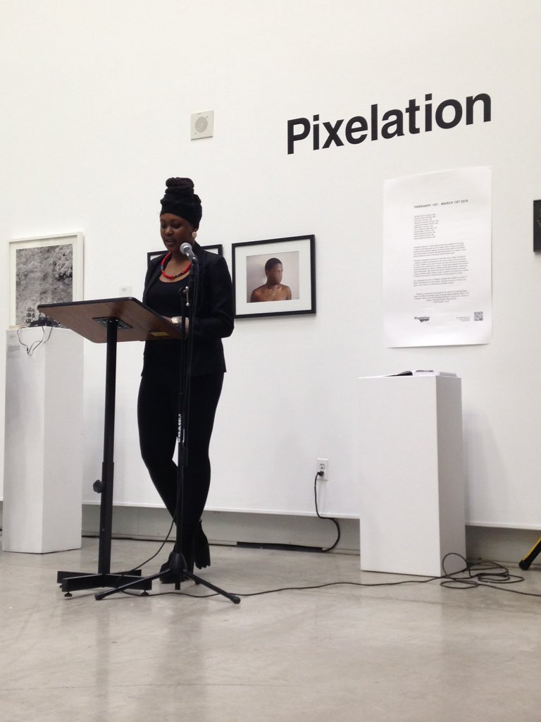 Opening night of Pixelation, curated by Zviko Mhakayakora at OCAD University