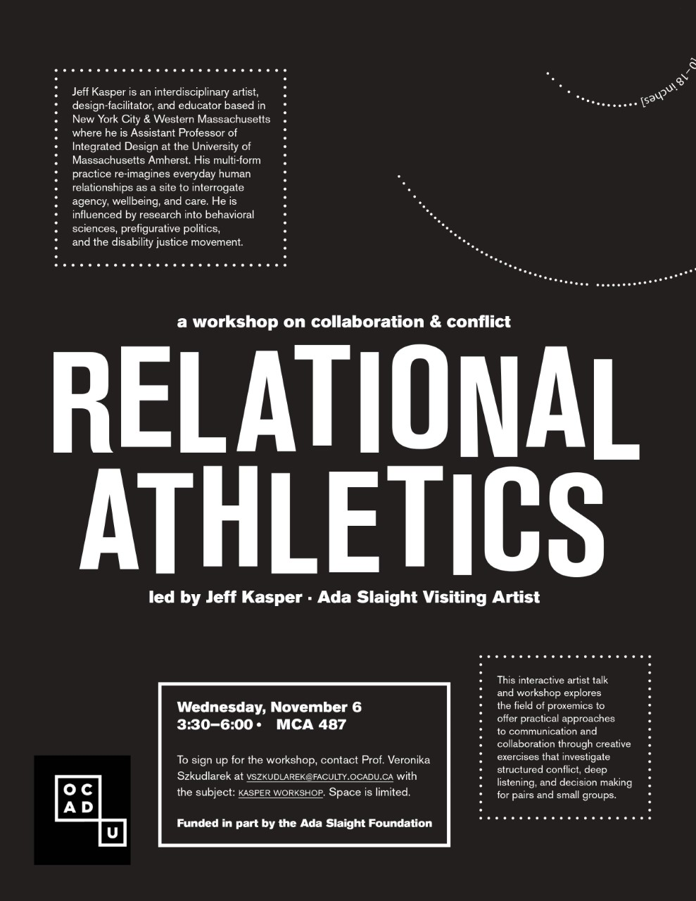 relational athletics poster with event details