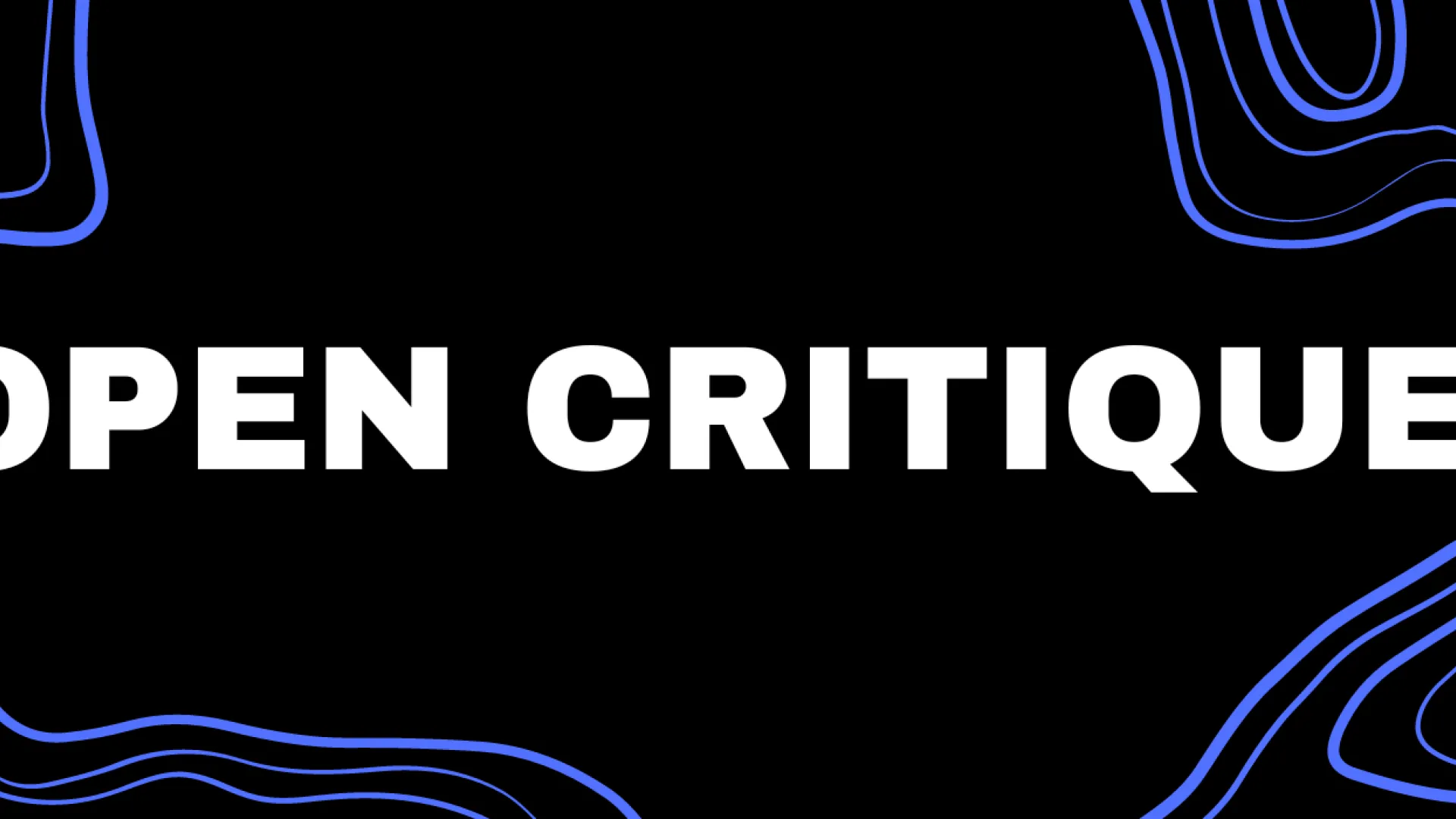 Open Critique Banner