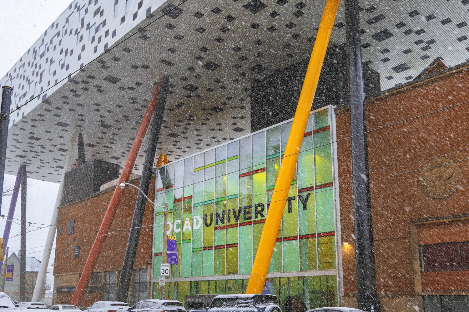 Front of OCAD University building, 100 McCaul St.