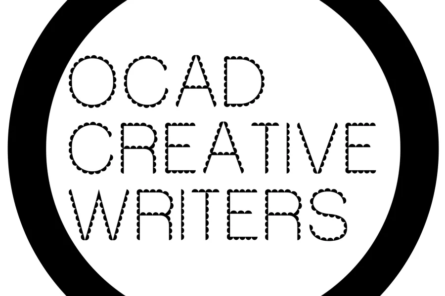 Graphic with the text "OCAD Creative Writers"