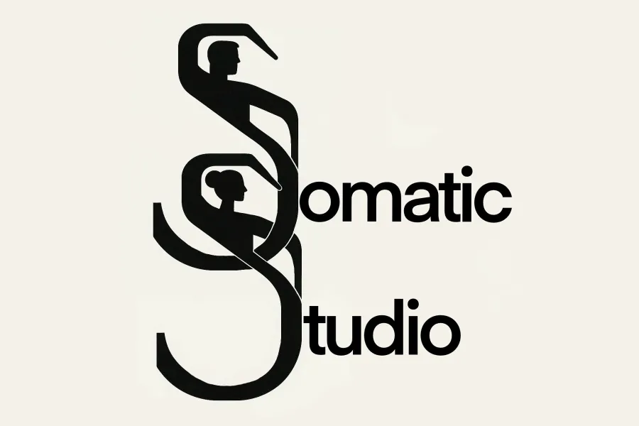 The words "Somatic Studio" with stylized "S" shaped like a dancer