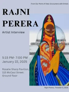 Poster for Rahni Perera event