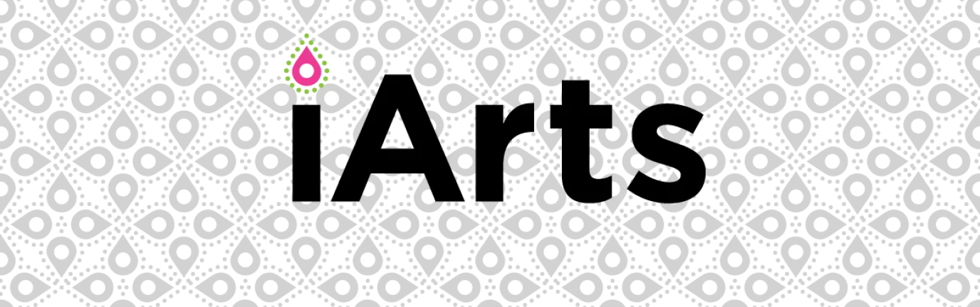 Iarts Logo on Pattern