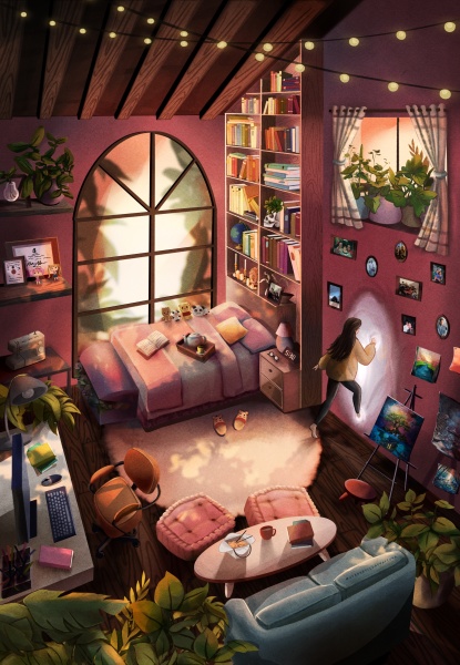 Stories That Made Me 1, 2020, Digital Illustration © Serene Chan, courtesy of the artist