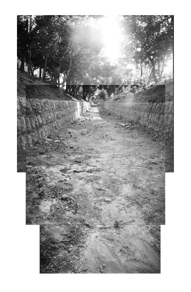 The gradual disappearance of a river #2, 2021, Photo Collage© Sahar Askary, courtesy of the artist