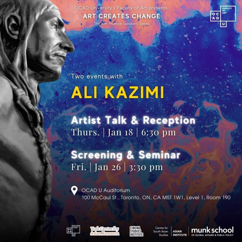 Art Creates Change - Two events with Ali Kazimi | OCAD University
