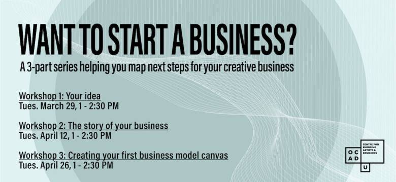 Want to start a business?  A 3-part series to help you map next steps for your creative business