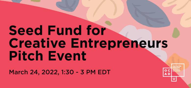 Announcing our finalists for the Seed Fund for Creative Entrepreneurs!!!