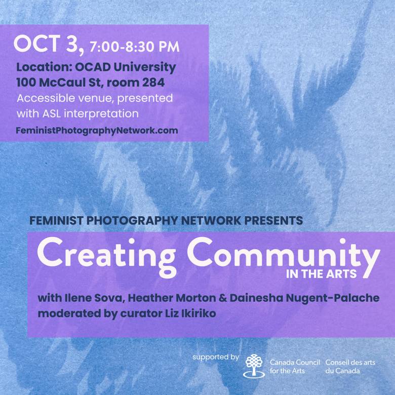 Creating Community Public Panel Discussion poster