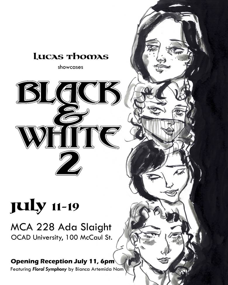 Black & White exhibition poster