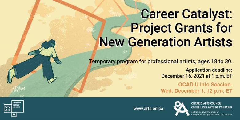 banner image for the OAC Career Catalyst grant program
