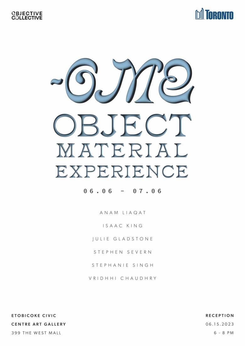 "OME: Object/Material/Experience" Group Exhibition Poster