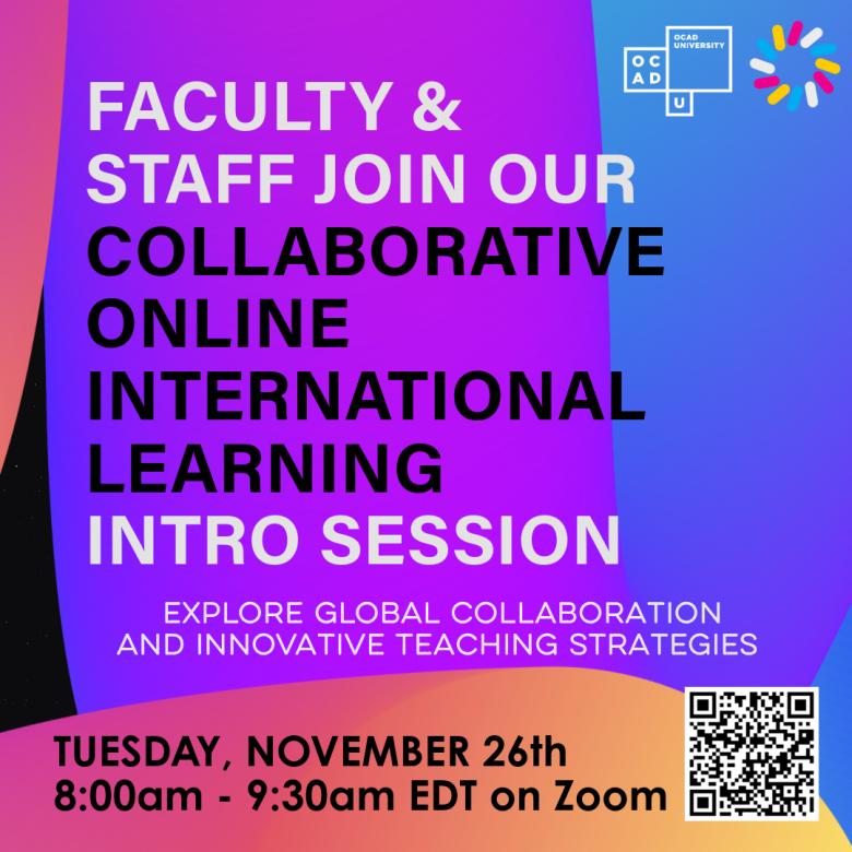 Join us for a COIL Introduction Session: Explore Global Collaboration and Innovative Teaching Strategies - TUESDAY, NOVEMBER 26th - 8:00am - 9:30am EDT on Zoom