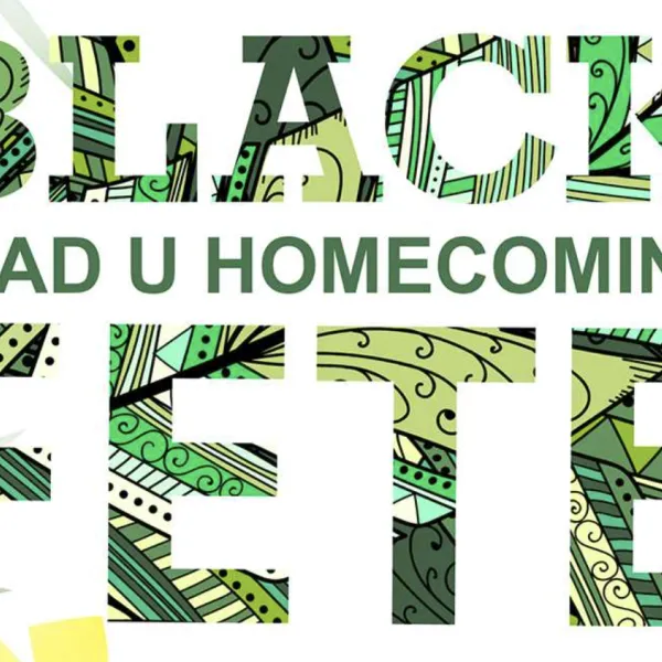 Black homecoming poster