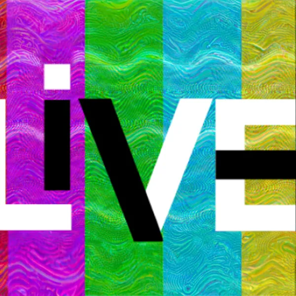 OCAD LiVE logo with TV-style static in the background