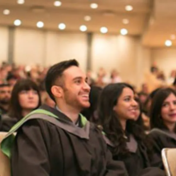 Students at convocation